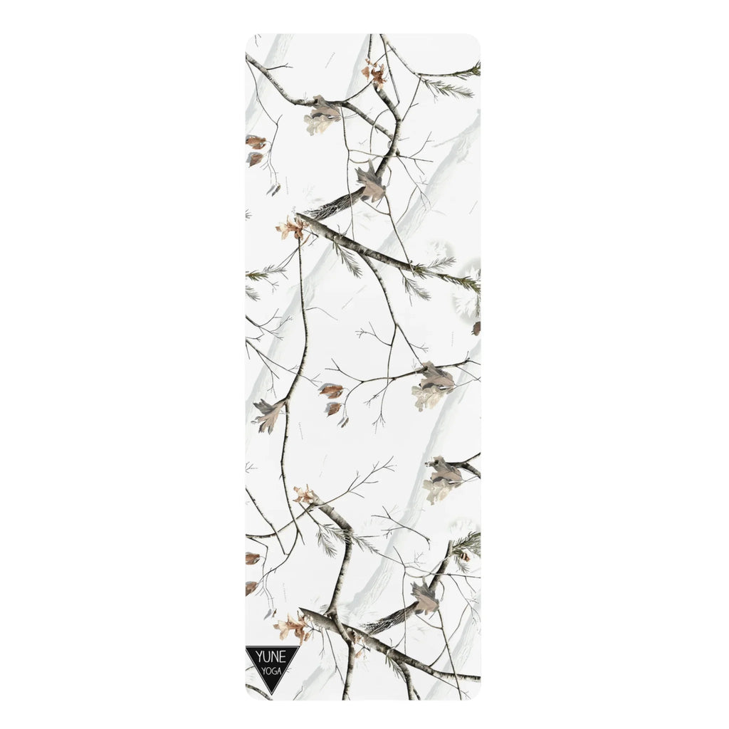 Yoga Mat - Non Slip Rubber Material White Camo