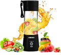 Portable Blender for Shakes and Smoothies,  16Oz Cordless Personal Travel Small Blender for Protein with USB Rechargeable Battery, Stainless Steel Blades, Mini Travel Bottle, on the Go