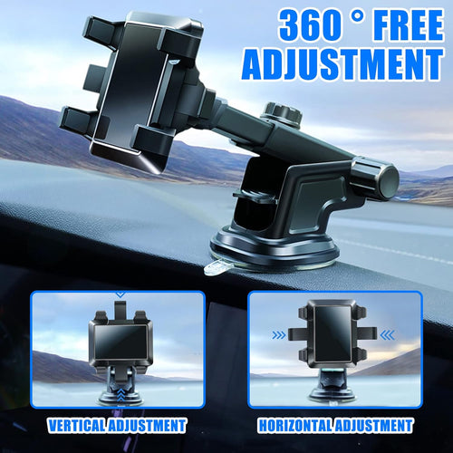 Mobile Phone Holder Car with Ventilation Opening Clip, 3 in 1 Universal Silicone Protection 360 ° Rotatable Hands-Free for All Phones…