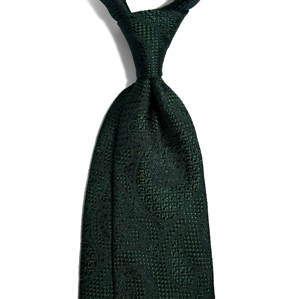 PHOENIX Green Paisley Silk Grenadine Jacquard Tie