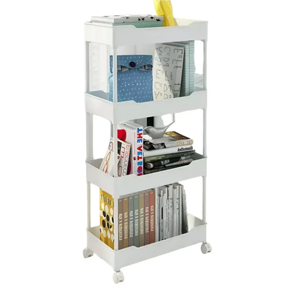 Mobile Kitchen Organizer Cart with Wheels