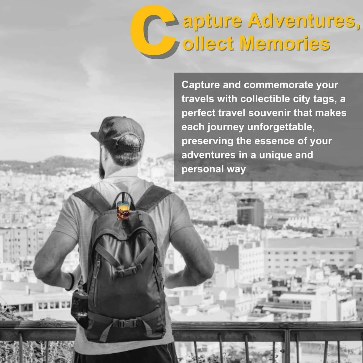 Smart Bag Security Tag - Barcelona [Pack 2]