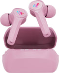SG100 Gaming Wireless Earbuds, Bluetooth In-Ear with Changing LED Lights Ultra-Low 60Ms Latency and Hands-Free Call MEMS Microphone, Includes Compact Charging Case and 4 Ear Tips, Pink