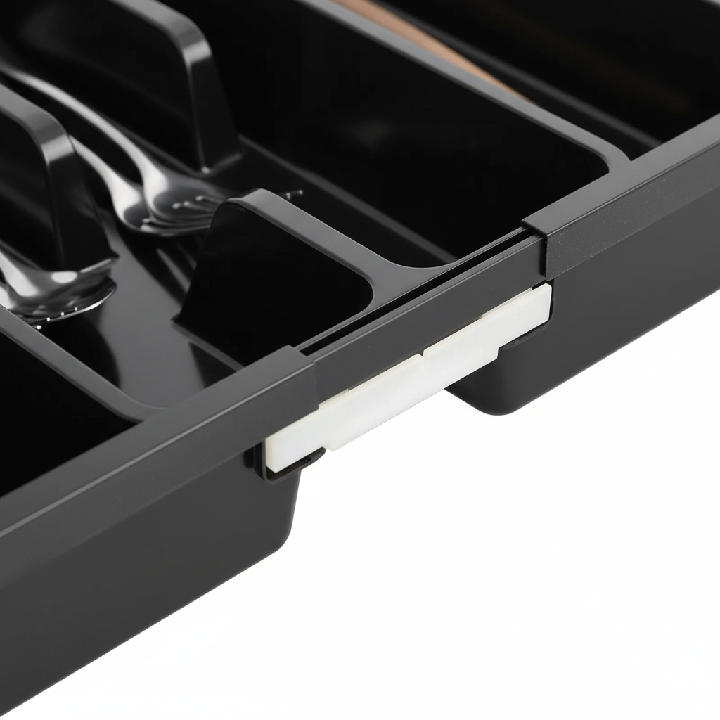 Expandable Kitchen Drawer Organizer Tray | Adjustable Utensil & Cutlery Holder for Forks, Knives & Silverware